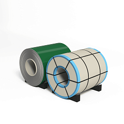 Рулон оцинкованный 0,4х1250мм (RAL 6029) с полимерным покрытием (полиэстер)