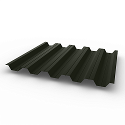 Профнастил НС35 0,4 RAL 6008 оцинкованный, с полимерным покрытием (Полиэстер)