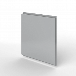 Фасадная металлокассета открытого типа оцинкованная с порошковым покрытием 1мм RAL 7004