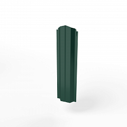 Штакетник оцинкованный с полимерным покрытием П-образный фигурный 0,4х100мм RAL 6005