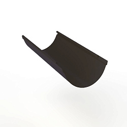 Желоб водосточный оцинкованный порошок ф120х2000мм RAL 8019