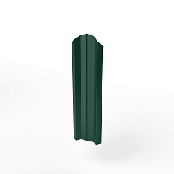 Штакетник оцинкованный с полимерным покрытием М-образный фигурный 0,4х100мм RAL 6005
