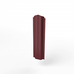 Штакетник оцинкованный с полимерным покрытием П-образный фигурный 0,4х100мм RAL 3005