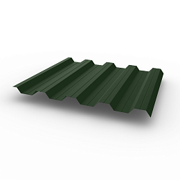 Профнастил НС44 (RAL 6020) 0,4х1047мм оцинкованный, с полимерным покрытием (Полиэстер)
