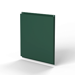 Фасадная металлокассета 1740x530 (RAL 6028) открытого типа, с порошковым покрытием 0,7 мм