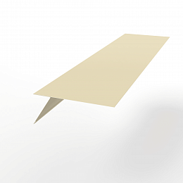 Карнизная планка RAL 1015 оцинкованная с порошковым покрытием 0,7 мм