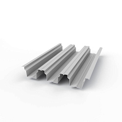 Профнастил Н114 - 0,8х646мм (RAL 7047) оцинкованный, с полимерным покрытием (полиэстер)