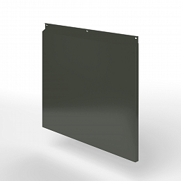 Фасадная металлокассета закрытого типа оцинкованная с порошковым покрытием 0,7x545х1170мм RAL 6006 Серо-оливковый