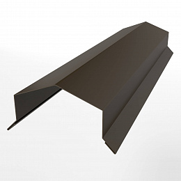 Заборный парапет с капельником угловой оцинкованный с порошковым покрытием 0,45мм RR 32