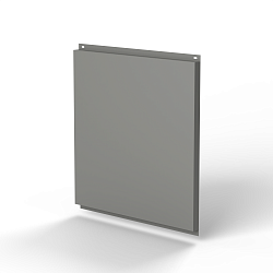 Фасадная металлокассета 1160x1160 (RAL 9007) открытого типа, с порошковым покрытием 0,7 мм