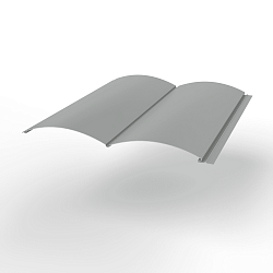 Металлосайдинг Блок-Хаус оцинкованный с полимерным покрытием 0,45х360мм RAL 9006