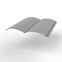 Металлосайдинг Блок-Хаус оцинкованный с полимерным покрытием 0,45х360мм RAL 9006