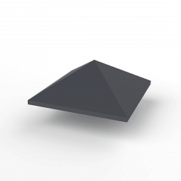 Колпак на столб стандартный оцинкованный с полимерным покрытием до 1200мм RAL 7024