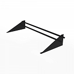 Снегозадержатель трубчатый плоскоовальный 3000мм фальц 25-1,2-2,0-3 оцинкованная сталь с порошковым покрытием RAL 9005