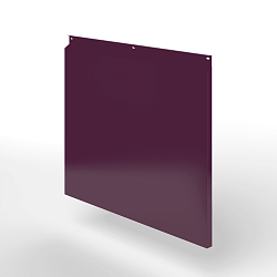 Фасадная металлокассета закрытого типа оцинкованная с порошковым покрытием 0,7x380х370 мм RAL 4007 Пурпурно-фиолетовый