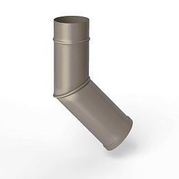 Колено водосточное оцинкованное порошок ф150мм RAL 7048