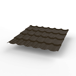 Металлочерепица Монтеррей классик оцинкованная с полимерным покрытием 0.5x1180мм  RR 32