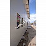 Стеновая трёхслойная сэндвич-панель гладкая 150мм 1190мм с видимым креплением минеральная вата Полиэстер ТермоСпецПанель