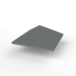 Колпак на столб стандартный оцинкованный с полимерным покрытием до 800мм RAL 7005