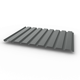 Профнастил С20 - 0,5х1150мм (RAL 7037) оцинкованный, с полимерным покрытием (Полиэстер)