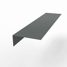 Планка околооконная для фасада оцинкованная с порошковым покрытием 0,45мм ширина более 625 мм RAL 7005