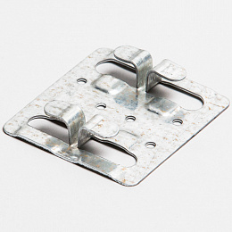 Кляммер оцинк. 1мм размер 76х70х10мм рядовой полукруглые лапки беззазорный