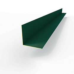 Планка внешнего угла RAL 6005 оцинкованная c полимерным покрытием 0,45 мм