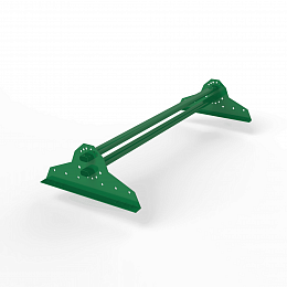 Снегозадержатель трубчатый 1000мм универсальный 40x20-1,0-2,0-2 холоднокатанная сталь с порошковым покрытием RAL 6029