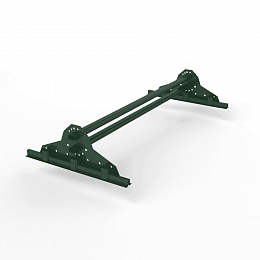 Снегозадержатель трубчатый плоскоовальный 1000мм фальц 40x20-1,0-1,0-2 оцинкованная сталь с порошковым покрытием RR 11