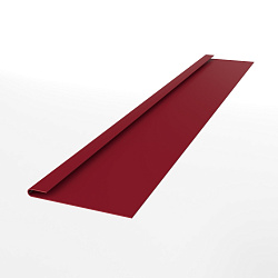 Планка завершающая для металлосайдинга экобрус оцинкованная с порошковым покрытием 0,45мм ширина менее 625 мм RAL 3003