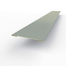 Планка стыковочная RAL 7001 оцинкованная c порошковым покрытием 0,45мм