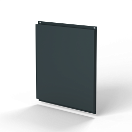 Фасадная металлокассета 1740x1160 (RAL 7026) открытого типа, с порошковым покрытием 0,7 мм