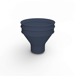 Воронка водосточная ф160х350мм (RAL 5011) водосборная, c порошковым покрытием