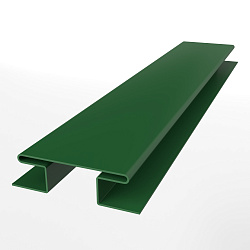 Планка h образная стыковочная сложная для металлосайдинга экобрус оцинкованная  с порошковым покрытием 0,45мм ширина менее 625 мм RAL 6002