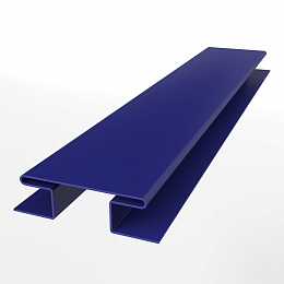 Планка h образная стыковочная сложная для металлосайдинга экобрус оцинкованная  с порошковым покрытием 0,45мм ширина менее 625 мм RAL 5002