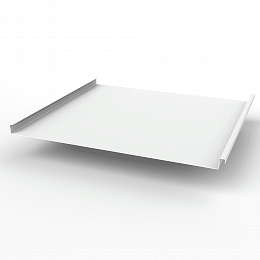 Фальц двойной стоячий оцинкованный с полимерным покрытием 0,7х625мм RAL 9003