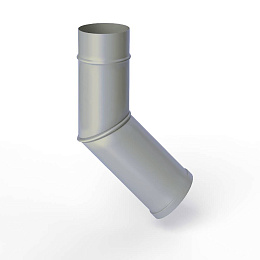 Колено водосточное оцинкованное порошок ф90мм RAL 7040