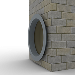 Откос радиусный 0,7 мм (RAL 7046) c порошковым покрытием