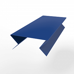 Планка угла внешнего составная нижняя для фальцевой кровли оцинкованная с порошковым покрытием 0,45мм ширина менее 625 мм RAL 5005