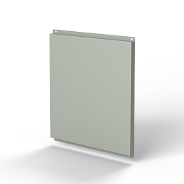 Фасадная металлокассета открытого типа 1 мм (RAL 7038) оцинкованная, с порошковым покрытием