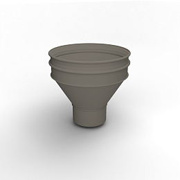 Воронка водосточная ф216х350мм (RAL 7048) водосборная, c порошковым покрытием