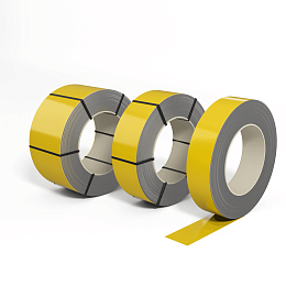 Лента оцинкованная (Штрипс) 0,8 мм (RAL 1023) с полимерным покрытием