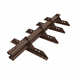 Снегозадержатель трубчатый 3000мм универсальный 40x20-1,0-1,0-4 холоднокатанная сталь с порошковым покрытием RAL 8024