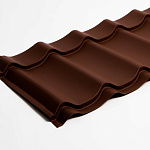 Металлочерепица Монтеррей классик оцинкованная с полимерным покрытием 0.5x1180мм  RAL 8017