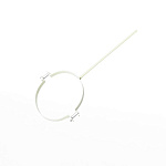 Крепление водосточный трубы сварное оцинкованное порошок ф90х10х250мм RAL 9010