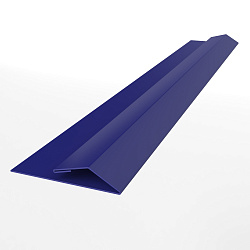 Планка стартово-финишная для металлосайдинга блокхаус оцинкованная с порошковым покрытием 0,45мм ширина менее 625 мм RAL 5002