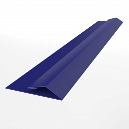 Планка стартово-финишная для металлосайдинга блокхаус оцинкованная с порошковым покрытием 0,45мм ширина менее 625 мм RAL 5002