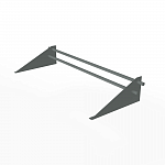 Снегозадержатель трубчатый плоскоовальный 3000мм универсальный 25-1,0-1,0-3 оцинкованная сталь с порошковым покрытием RAL 7005