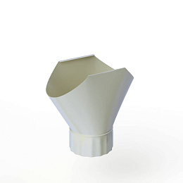 Воронка желоба оцинкованная накладная порошок ф120мм RAL 7035