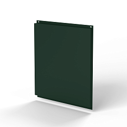 Фасадная металлокассета открытого типа 1,2 мм (RAL 6009) оцинкованная, с порошковым покрытием